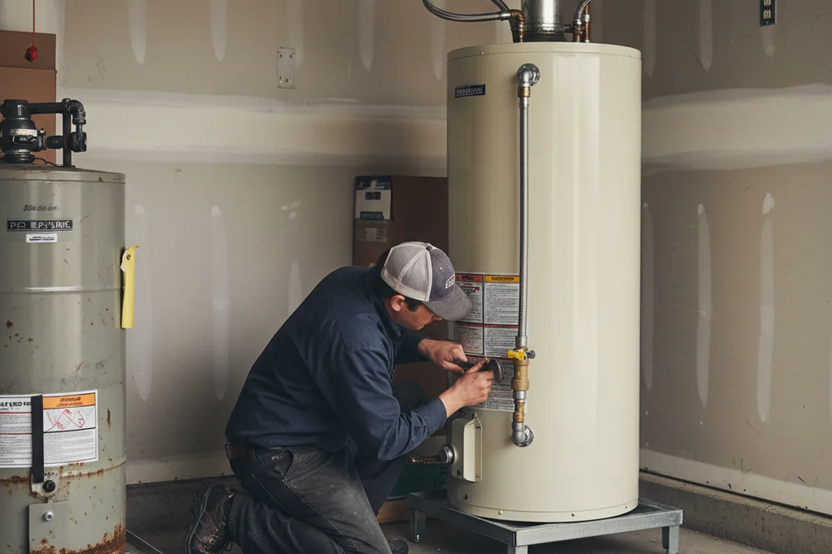 Water heater and shutoff valve replacement in Moroni